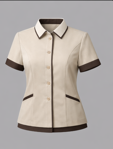 Áo đồng phục buồng phòng khách sạn nữ AKS-F-002