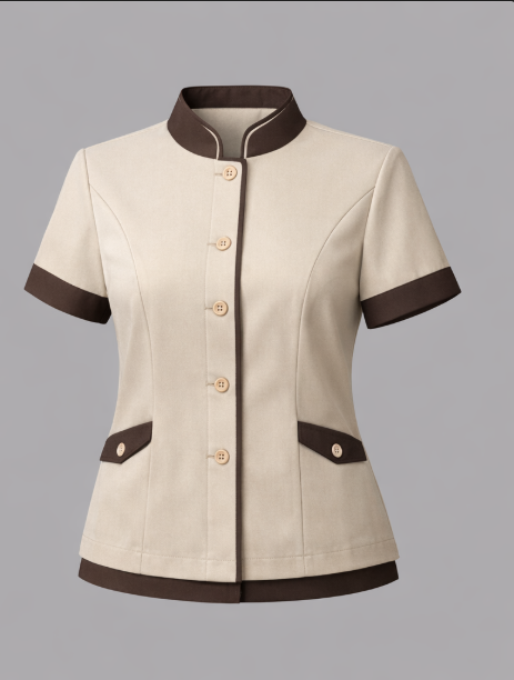 Áo đồng phục buồng phòng khách sạn nữ AKS-F-003