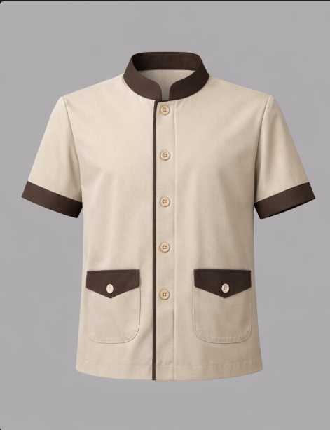 Áo đồng phục buồng phòng khách sạn nam AKS-M-003