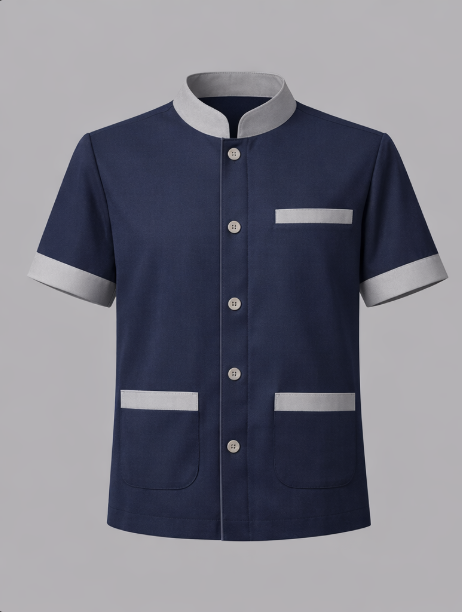 Áo đồng phục buồng phòng khách sạn nam AKS-M-004